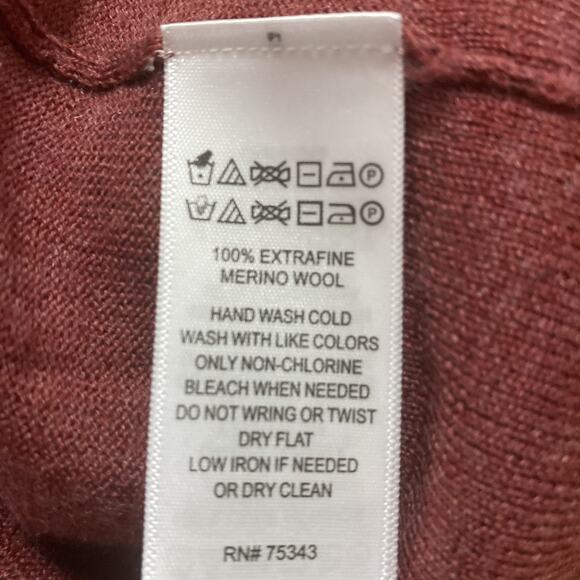 Nanette Lepore Sweater Women's M Tie Back Fine Merino Wool Bell Sleeve - Picture 6 of 6